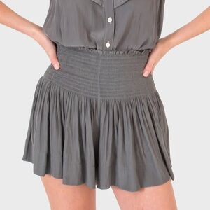Small Gray Pleated Skirt